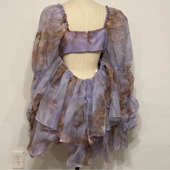 Selkie The Moonlight Dress in Venus Ruffle Purple - size M - Picture 3 of 9